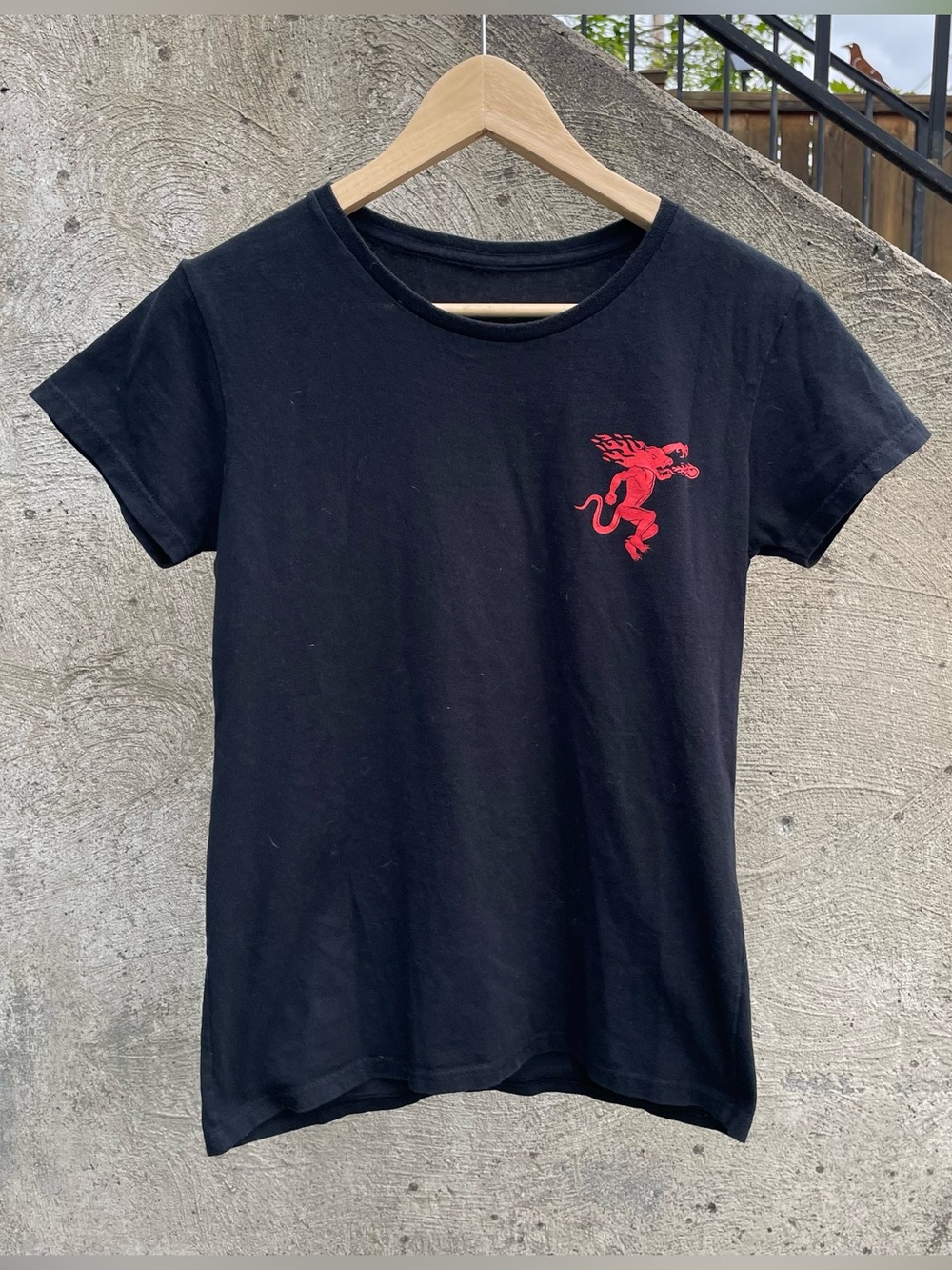 Y2k Fireball double sided t shirt size medium (17x24.5)